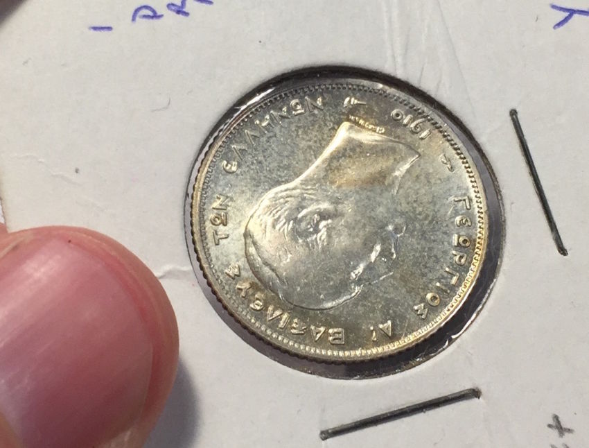 1910-Greece-Drachma---Weak-Strike-MS-Or-Circulated?