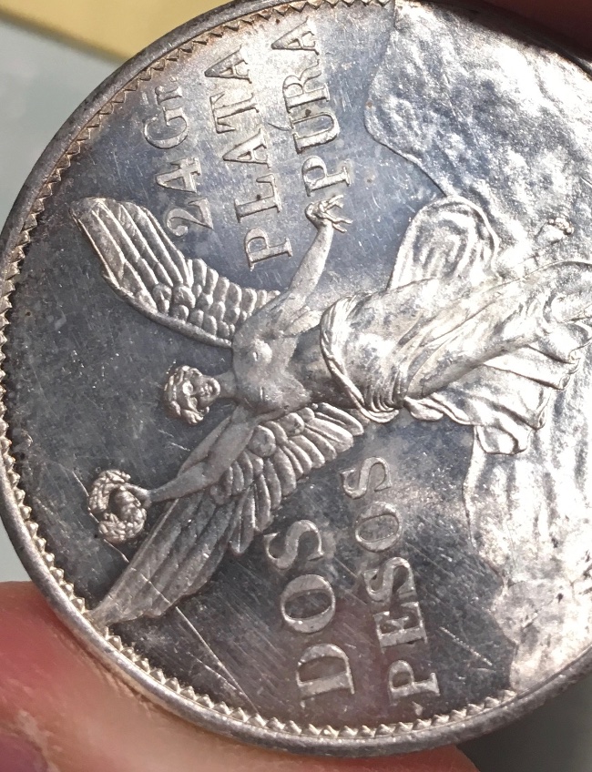 1921-2-Pesos-Coin.--Cleaned?--Your-Thoughts