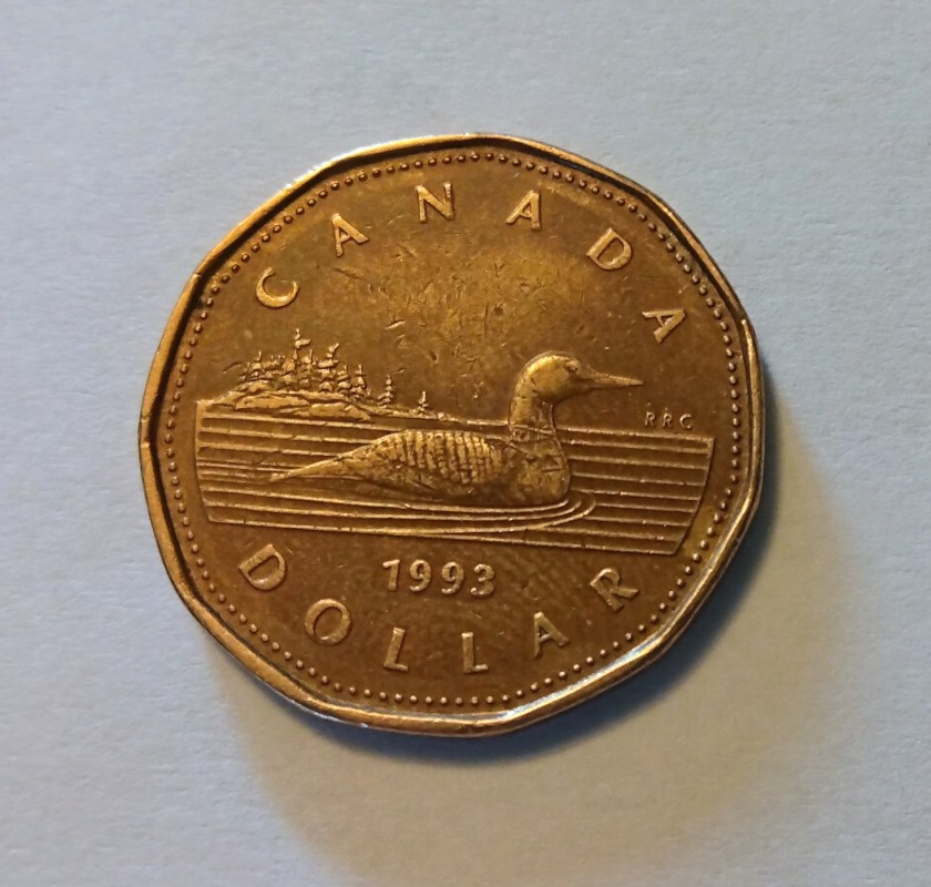 1993-Canadian-1-Dollar-Coin
