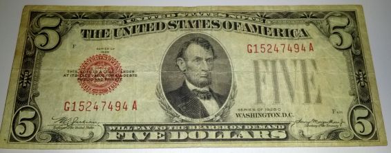 1928-5$-Bill