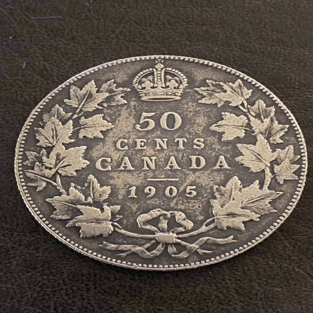 1905-Edward--VII-Fifty-Cents-For-Grading-Please.