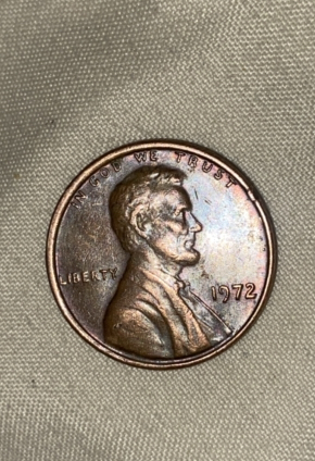 1972-Penny-No-Mint-Mark---Die-Chip/Rim-Error?