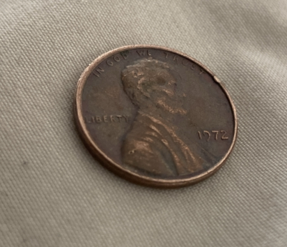 1972-Penny-No-Mint-Mark---Die-Chip/Rim-Error?