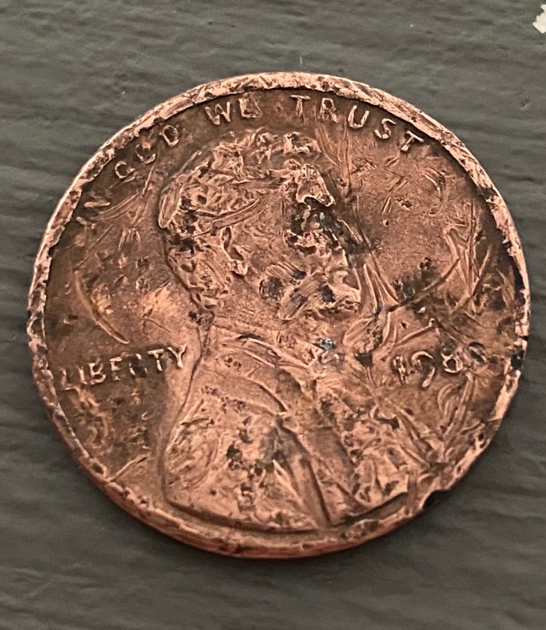 Just-A-Very-Badly-Damaged-Penny?-Cannot-Make-Out-The-Year