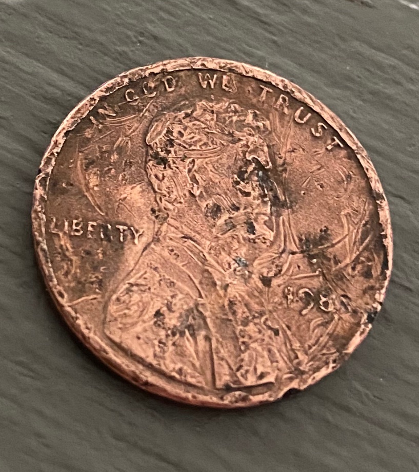 Just-A-Very-Badly-Damaged-Penny?-Cannot-Make-Out-The-Year