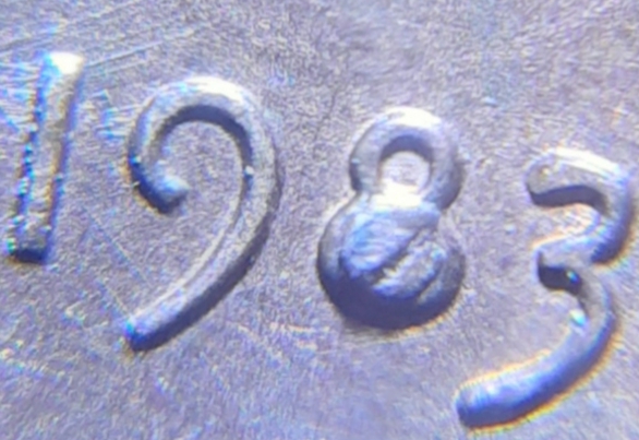 1983-Penny->>>-Coin-Error-?