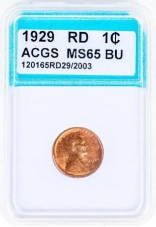 Supposed-1929-Wheat-Penny,-Acgs-MS-65