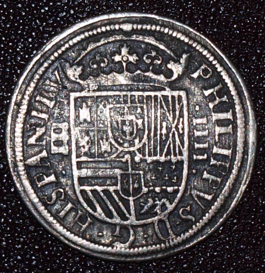 Mis-Spelled-Hispanivrvm-Copper-6?-Maravedis-Coin.-CC?