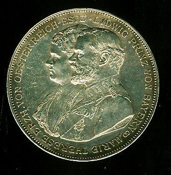 German-CoinBavaria-1868-1893-Silver-Wedding-Anniversary?