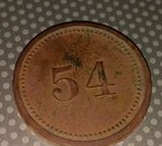 Found-Old-Token-Or-Coin-Number-54-On-One-Side-Id:-Likely-Crop-Pickers-Tag