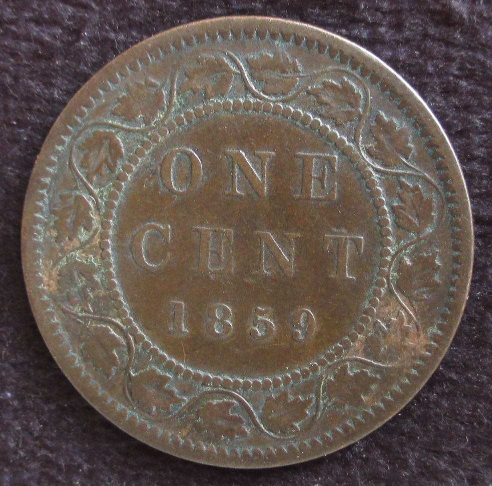 1859-Large-Cent---Wide-And-Narrow-9-Varieties
