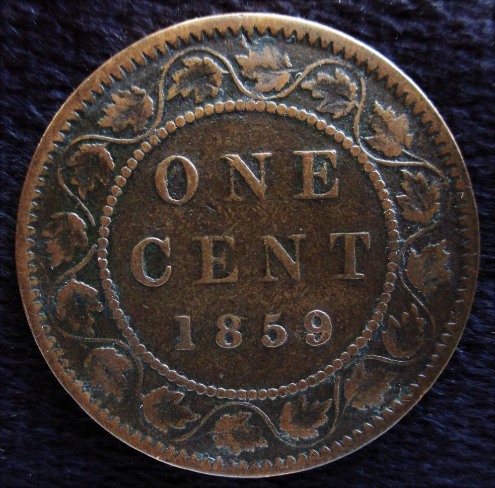 1859-Large-Cent---Wide-And-Narrow-9-Varieties