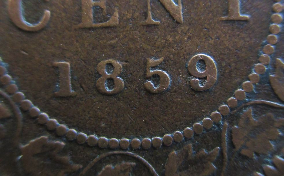 1859-Large-Cent---Wide-And-Narrow-9-Varieties