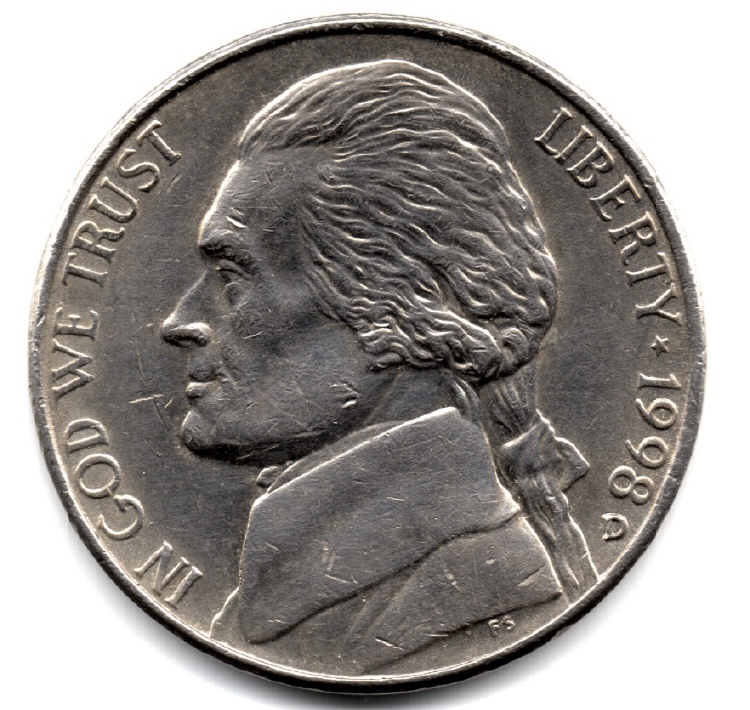 1998-D-Jefferson-Five-Cents