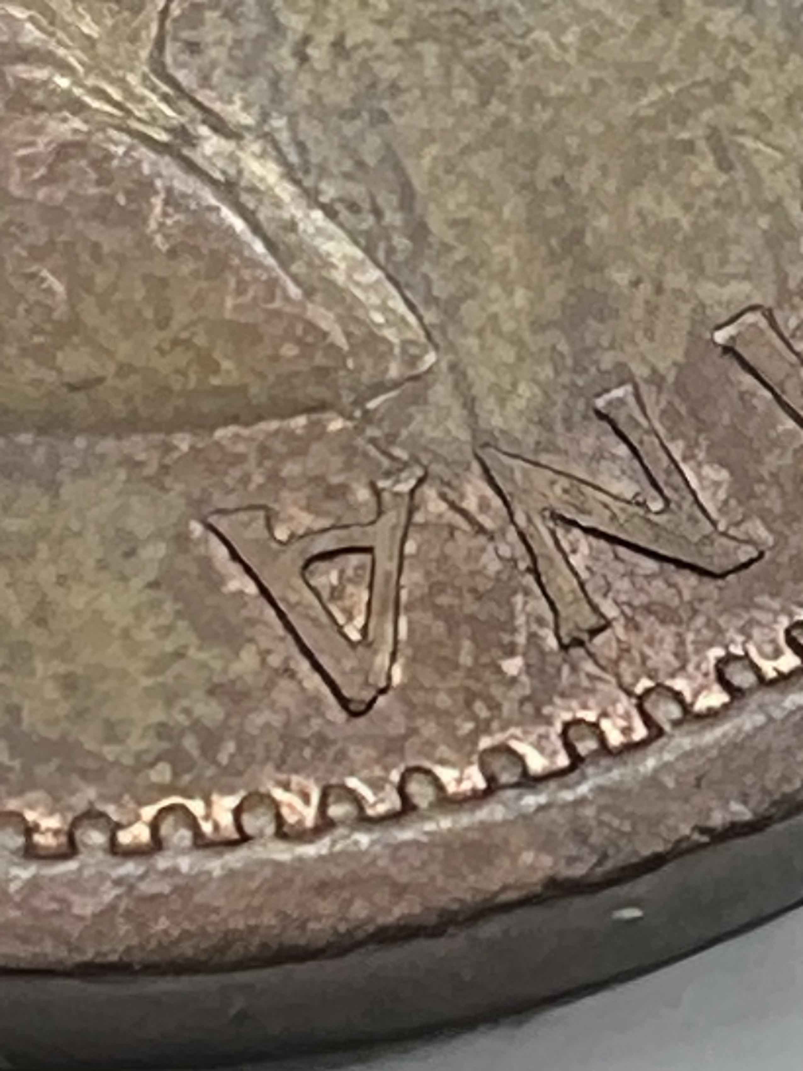 1955-Canadian-Penny,-Die-Crack?