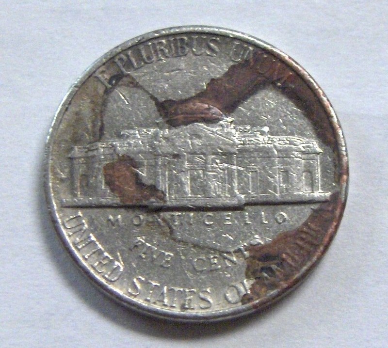 1996-D-Five-Cent-Jefferson-On--Copper/Nickel-Planchet.