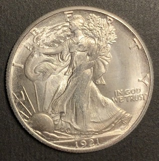 1921-D-Walking-Liberty---Uncirculated,-Lots-Of-Wiping-Scratches
