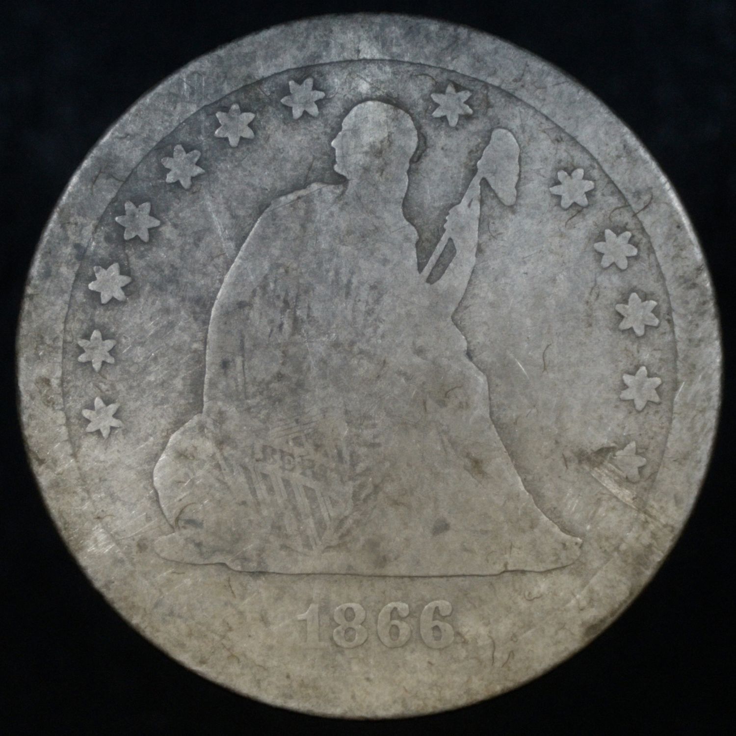 1866-S-Seated-Quarter-For-Grading
