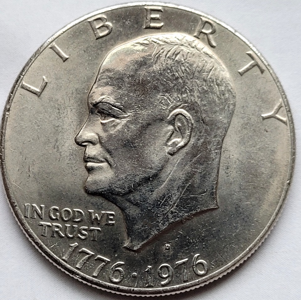 1776-1976-D-Ike-Dollar---Type-2-For-Grading