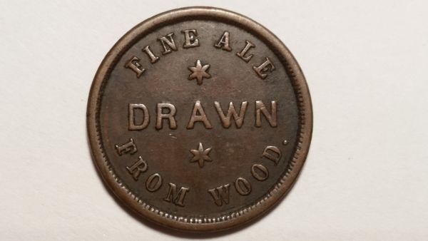 Store-Card-Token-Carland's-Fine-Ale-From-Wood