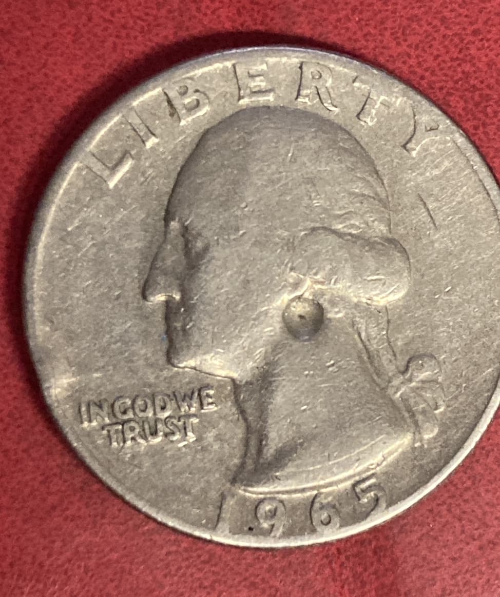 1965-Washington-Quarter-Damaged-Or-What?