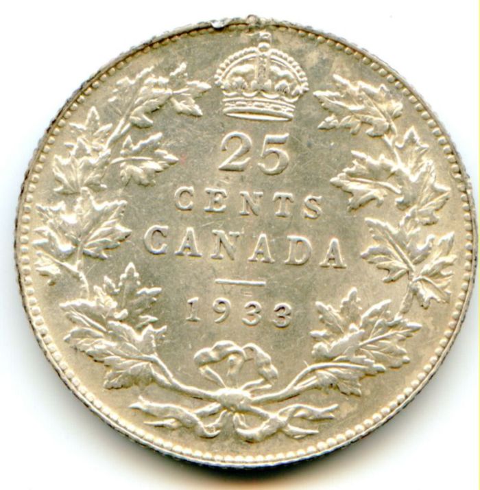 1933-Canadian-25-Cent-Coin