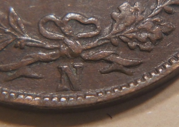 5-Centisimi-1867-With-Die-Crack-And-Possible-Tilted-Hub-Doubling-Or-MD?