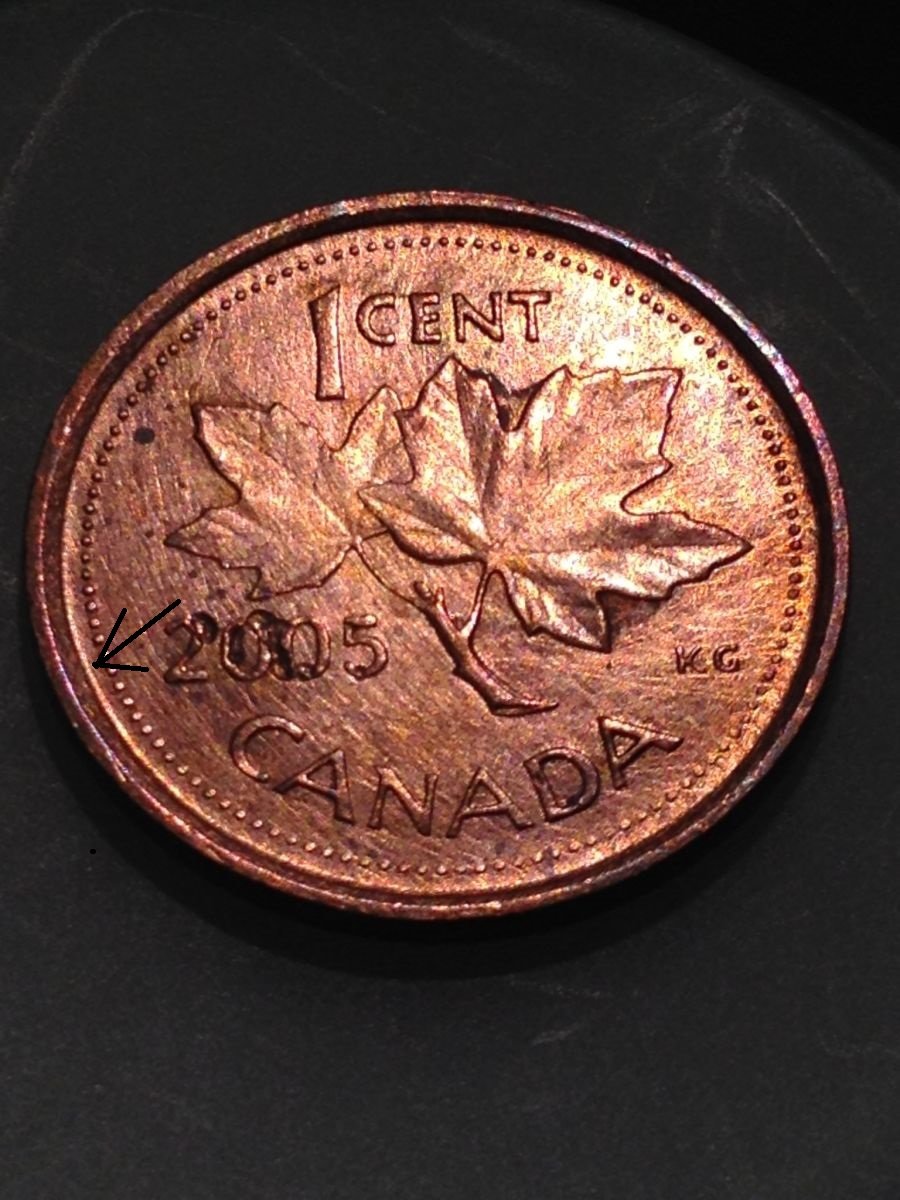 2005-Cent-Wrong-Planchet-Or-Plating-Defect