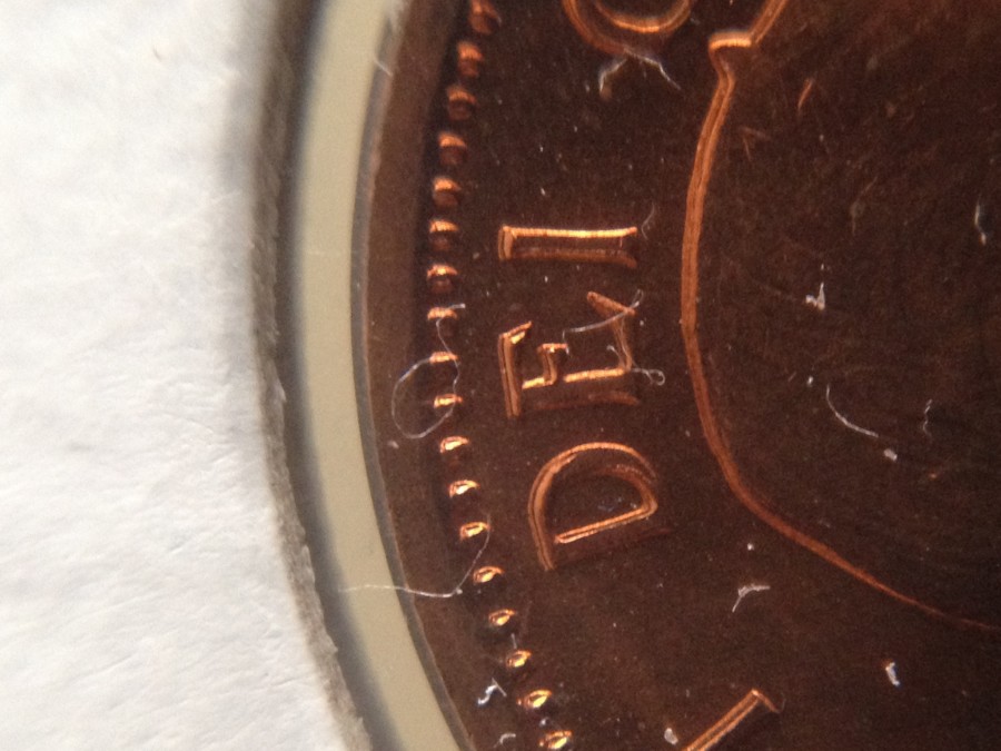 1964-Cent-Die-Clash?-DD?-Plating-Issue?-Found-In-Roll