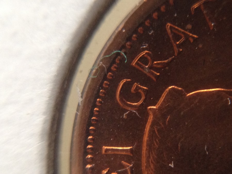 1964-Cent-Die-Clash?-DD?-Plating-Issue?-Found-In-Roll
