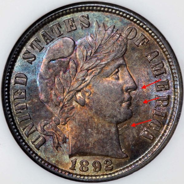 Barber-Dime-NGC-Graded
