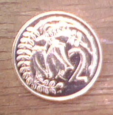 1974-New-Zealand-2-Cent-Coin-In-Silver