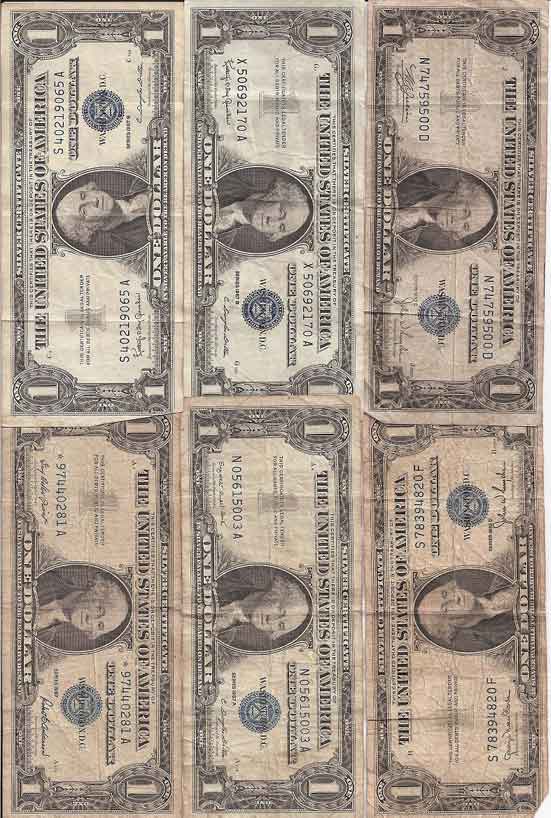 X10-1$-Silver-Certificates,-1935/1957-Any-Collector-Value?