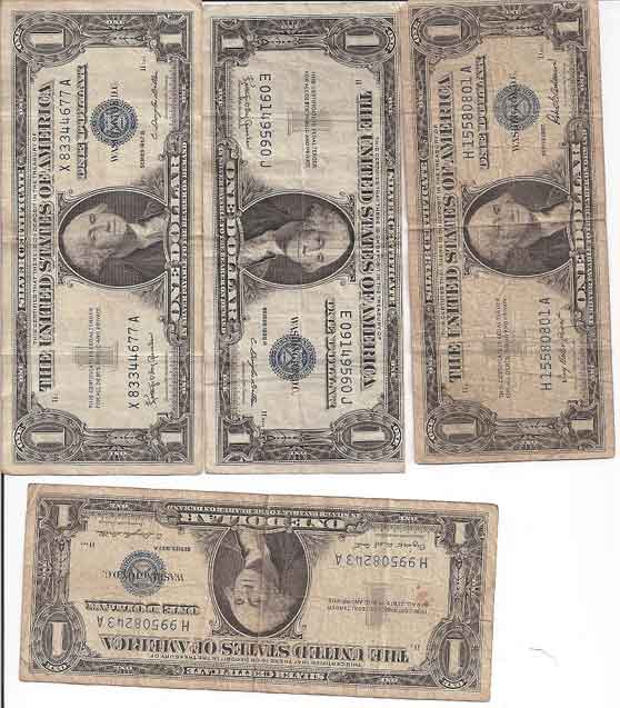 X10-1$-Silver-Certificates,-1935/1957-Any-Collector-Value?