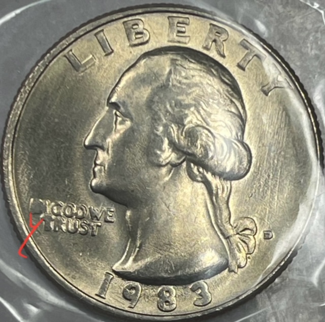 1983-D-Quarter-Dryer/Worn-Coin-?
