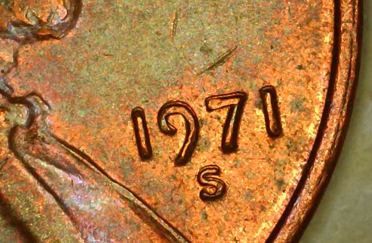 1971-S-Penny---Date-And-Mint-Show-Some-Possible-Doubling