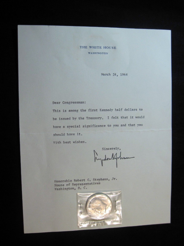 1964-Kennedy-Half-Dollar-With-Lbj-Pedigree
