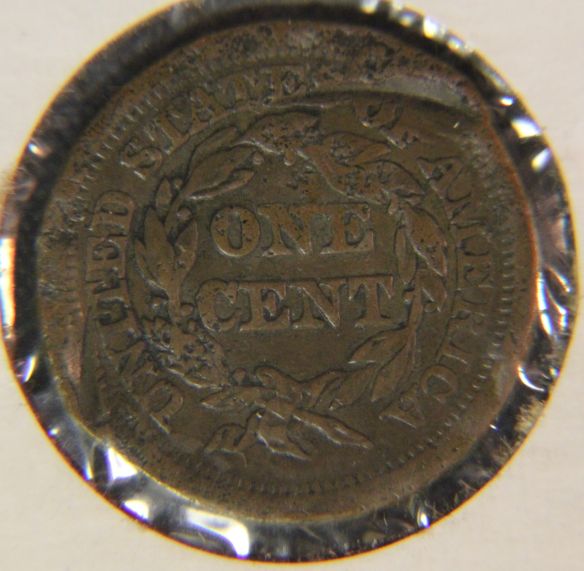 1851-Large-Cent---Damaged?