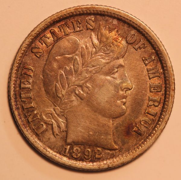 1892-Barber-Dime-For-Grading