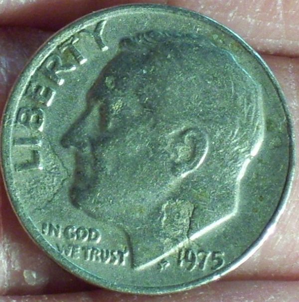 1975-Roos-Dime-Defective-Planchet-Or-Lamination-Peel?