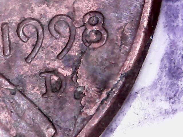 2006-D-Lincoln-Cent-With-Rim/Rim-Die-Crack-And-Lam-Error-...