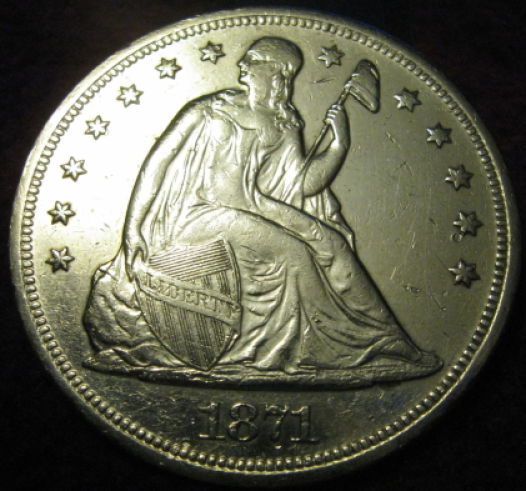 1871-Seated-Liberty-Silver-Dollar