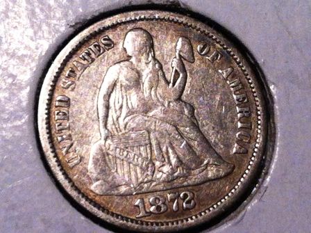 1887-S-&-1872-Seated-Dime.