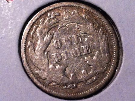 1887-S-&-1872-Seated-Dime.