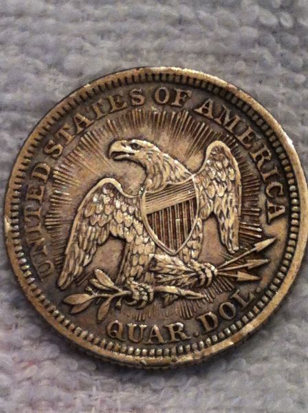 1853-A&r-Seated-Quarter---XF40-Or-Border-Au?