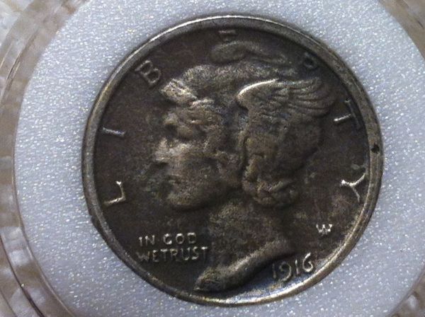 1916-D-Winged-Liberty-Dime---VF30?
