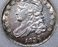 1834-Capped-Bust-Dime---AU-58?