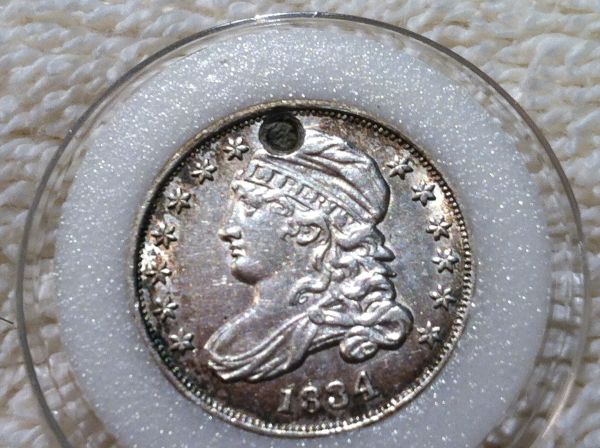 1834-Capped-Bust-Dime---AU-58?