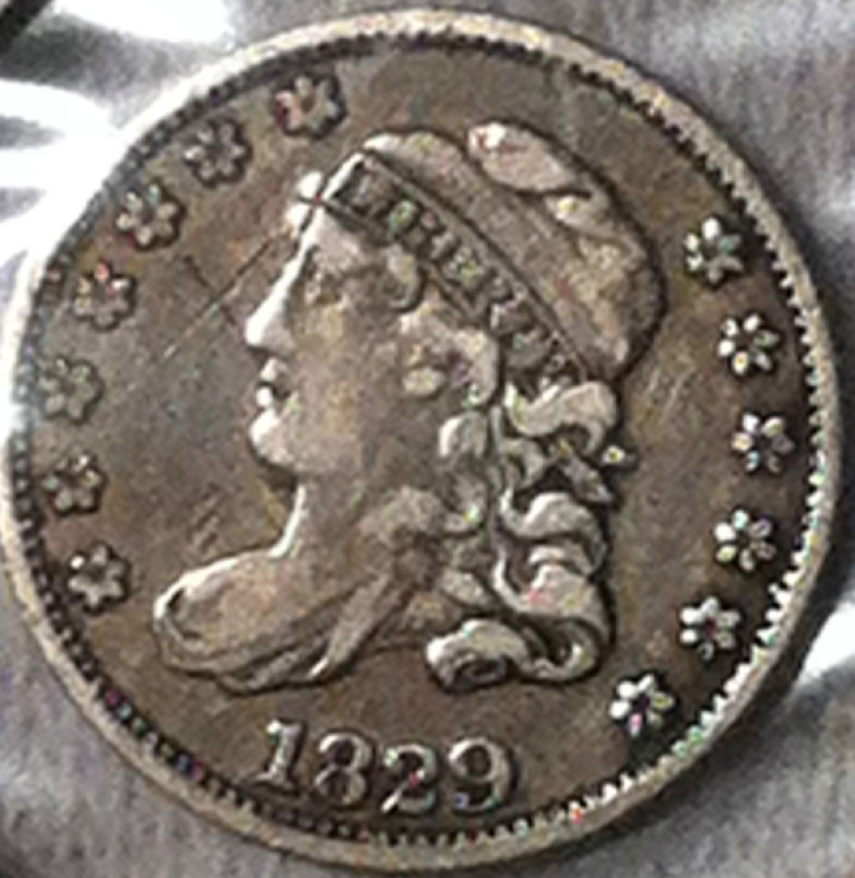 Oldest-Coin-In-Our-Collection:--1829-Capped-Bust-Half-Dime