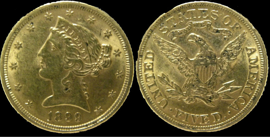 1899-$5-Gold